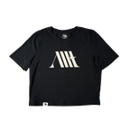 Rose Cropped Tee - Black