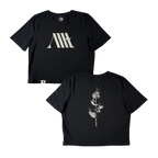 Rose Cropped Tee - Black